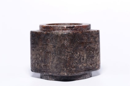 Chinese Archaic Jade Carved Cong