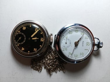 2 ART DECO POCKET WATCHES