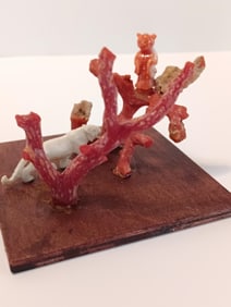 Fine Coral Figure on Stand