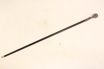 Good Walking Stick w Amethyst Ball