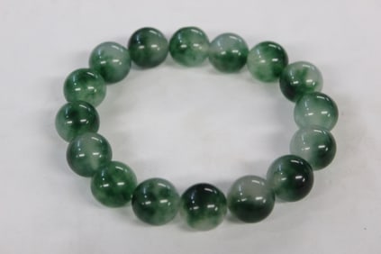 Chinese Jade Beads Bracelet