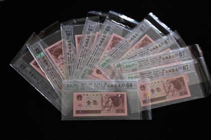 Chinese Yi Yuan Paper Bank Note Set