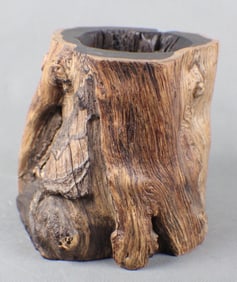 A Natural Tree Root Carved Brushpot