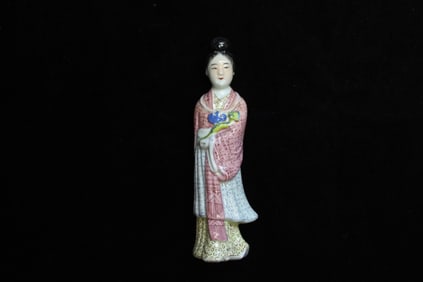 Chinese Famille Rose Porcelain Figurine
