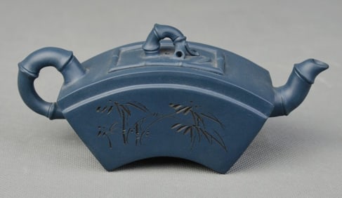 Chinese Blue Yixing Zisha Teapot,Mark