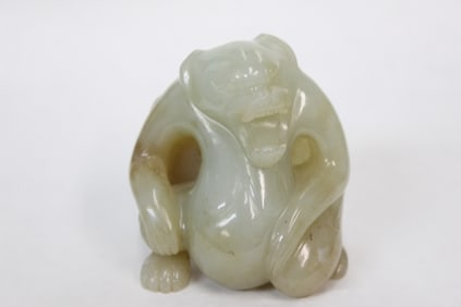 Chinese Jade Carved Bear