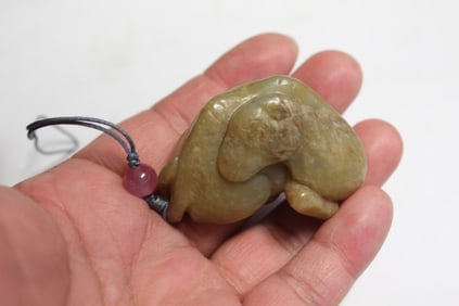 Chinese Jade Carved Toggle