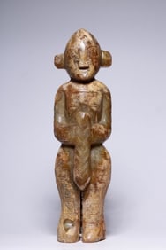 Chinese Archaic Jade Carved Standing Figurine