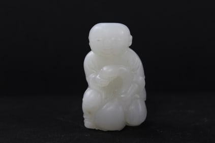 Chinese Jade Carved Boy