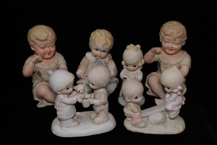 Five Porcelain Figural