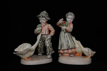 Two Porcelain Figural