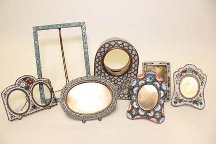 Lots of 7 Micro Mosaic Picture Frame&Clock Holder