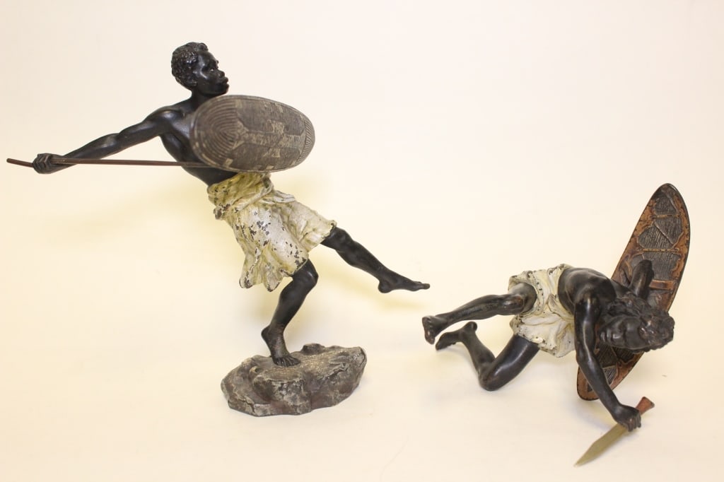Two Vienna Bronze Figure of Two Fighter,Signed (1 of 10)