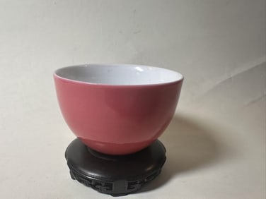 Chinese Red Glazed Porcelain Cup