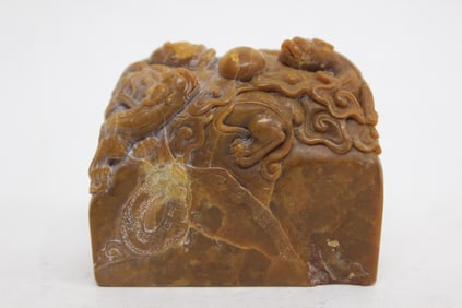 Chinese Soapstone Carved Seal