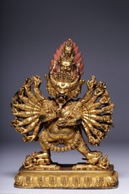 Chinese Gilt Bronze Buddha Sculpture