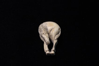 Japanese Carved Horse Netsuke