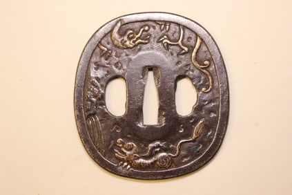 Japanese Mix-Metal Tsuba