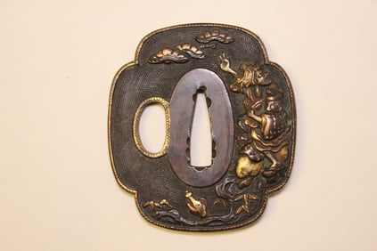 Japanese Mix-Metal Tsuba