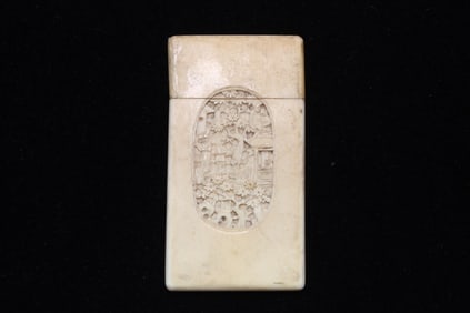 Chinese Bone Carved Card Case