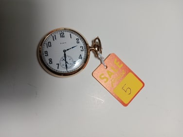 Elgin Open Face Pocket Watch