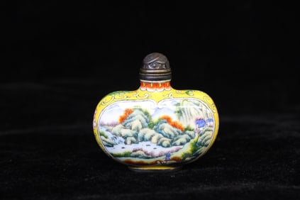 Chinese Cloisonne Snuff Bottle