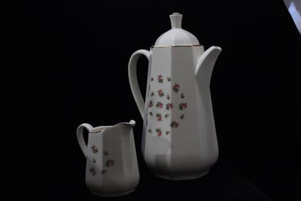 Porcelain Teapot and Cup