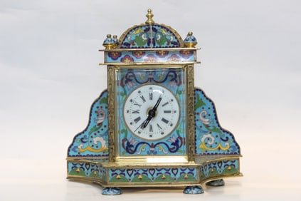 Chinese Cloisonne Clock