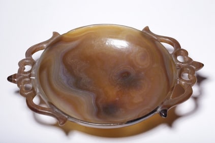 An Agate Carved Tray