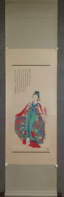 Chinese Ink Color Scroll Painting,"Zhang Daqian"