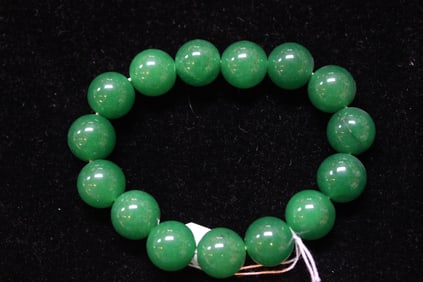 Green Beaded Bracelet