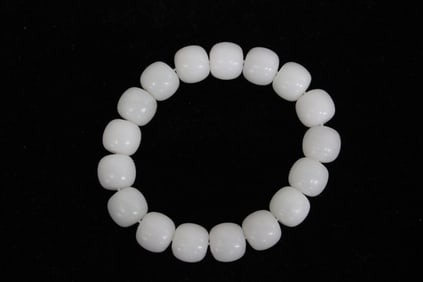 Chinese Jade Beads Bracelet