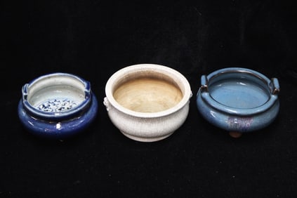 Lots of 3 Chinese Porcelain Incense Burner