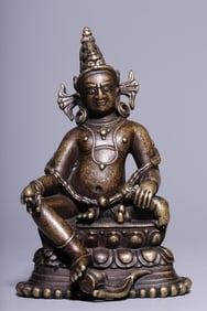 Chinese Mix-Metal Bronze Buddha Sculpture