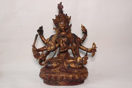 Chinese Metal Buddha Statue