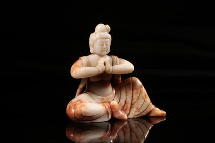 Chinese Hetian Jade Carved Figural