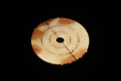 Chinese Archaic Jade Carved Bi