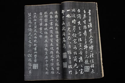 Qing Dynasty Chinese Ink Rubbing Book(28 Pages)