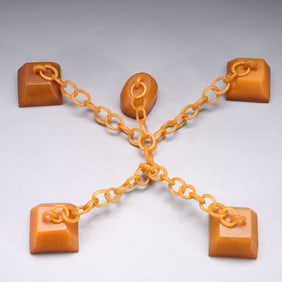 Chinese Yellow Soapstone Carved Seals