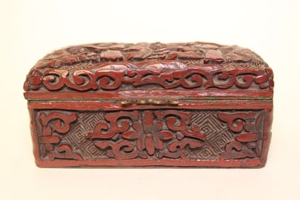 19th.C Chinese Cinnabar Box