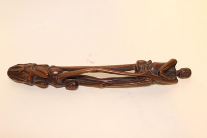 Japanese Carved Wood of Figural