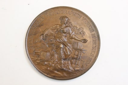 Dated 1894 European Bronze Metal