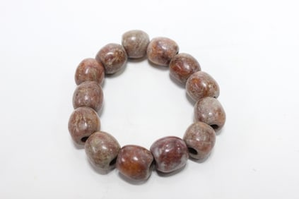 Chinese Jade Beads Bracelet