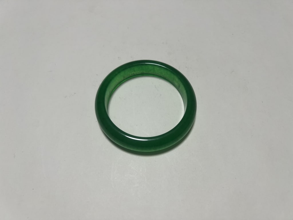 A Green Bangle: A Green Bangle . 58-59mm From a Manhattan, New York Private Collector