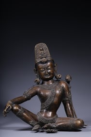 Chinese Bronze Guanyin Sculpture