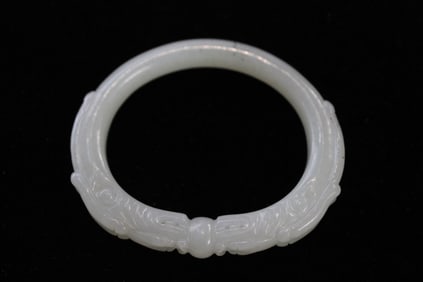 Chinese Jade Carved Bangle