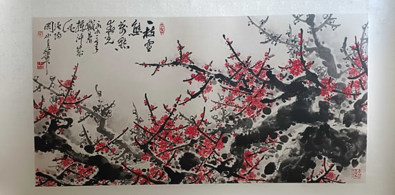 "Guan ShanYue",Chinese Ink Color Painting,Flowers