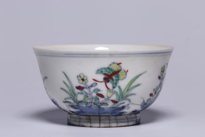 Chinese Doucai Porcelain Bowl,Mark