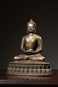 Chinese Silver Bronze Guanyin Statue,Mark