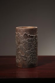 Chinese Bamboo Carved Brushpot
